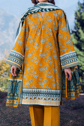 SULPHUR - Printed Unstitched Khaddar Suit (3 Piece) 3176